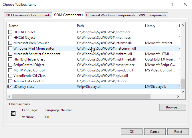 T03 02 Choose Items Dialog