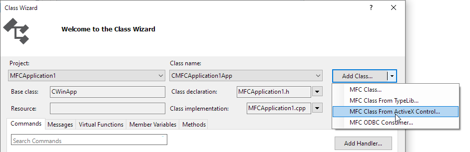 T03 05 Add Class From ActiveX Control