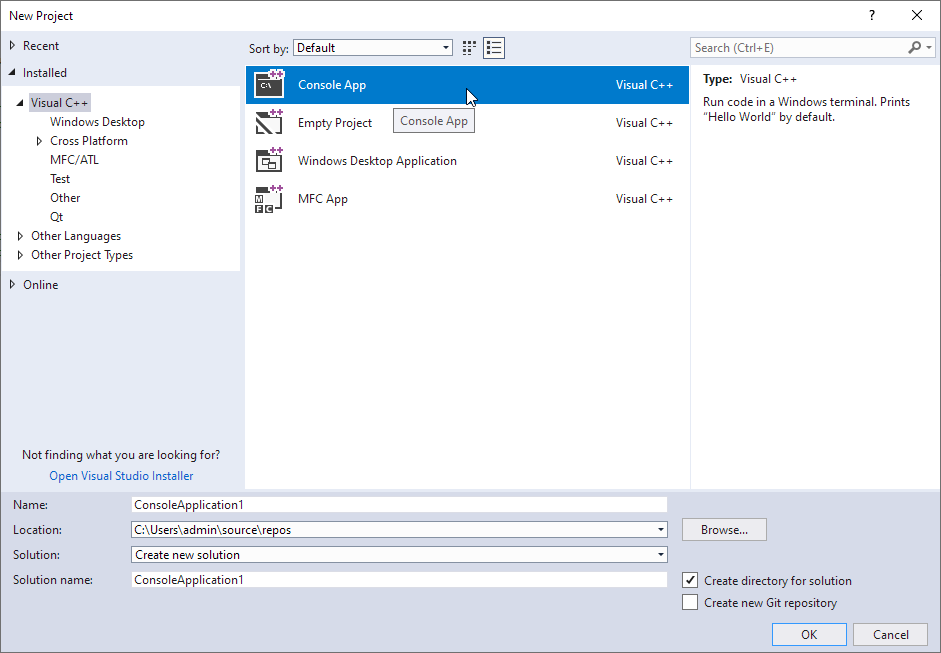 T04 New Console App Proj